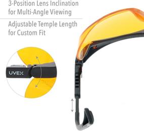 img 1 attached to 👓 Uvex Skyper Blue Light Blocking Computer Glasses with SCT-Orange Lens (S1933X) - 3 Pack