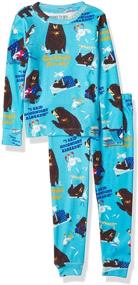 img 3 attached to 👕 Adorable Printed Pajama Bed Sleeve for Boys' - Perfect Sleepwear & Robes