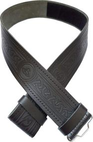 img 3 attached to 🎩 Embossed Men's Accessories in Various Leather SCOTTISH Designs