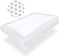 💫 premium box spring cover queen size: protective mattress foundation cover with elastic bed skirt, easy to install and remove, wrinkle resistant - improve and update bed skirt bed base cover! logo