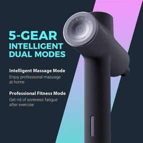 img 2 attached to 🔫 YUNMAI Prime Massage Gun: Powerful Deep Tissue Percussion Massager for Athletes | Pain Relief, Portable & Super Quiet | 2 Mode, Charging Base Included