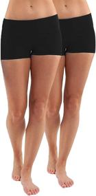 img 4 attached to ILoveSIA Womens Shorts Cotton Black Sports & Fitness for Australian Rules Football