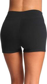 img 2 attached to ILoveSIA Womens Shorts Cotton Black Sports & Fitness for Australian Rules Football
