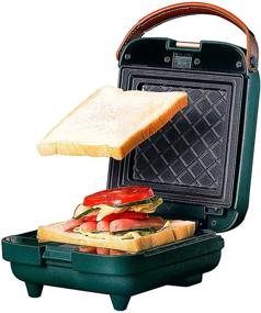 img 4 attached to 🍳 Electric Breakfast Sandwich Maker with Detachable Non-Stick Plates for Toasting, Grilling, Panini Press, Gourmet Meals – Double-Side Heating Toaster