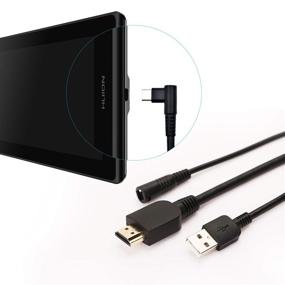 img 3 attached to HUION 3-in-1 Cable for KAMVAS Pro 16/13/12 Graphics Drawing Monitors - HDMI, Power, and USB Cables Included!