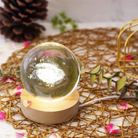 img 2 attached to 🔮 Optimized Crystal Ball Resin Molds - 2PCS Sphere Silicone Molds for Resin, Resin Silicone Molds with Lights Display Base Stand - Perfect for Home Decoration, Bedroom Night Lights
