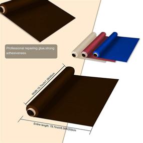 img 3 attached to 🛋️ WIIBROOK Leather Repair Kit: Revive and Transform with Self-Adhesive Tape Sticker, Extend the Lifespan of Car Seats, Upholstery, Filler, Couch, Sofa, and Furniture - 15.7” x 78.7” (Dark Brown)