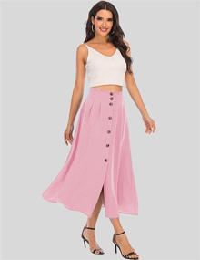 img 3 attached to DRESSTELLS Womens Skirt Pocket Length Women's Clothing for Skirts