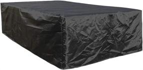 img 1 attached to 🏓 Premium Waterproof Outdoor Foosball Table Cover | Heavy Duty 210D Polyester | Dustproof Universal Table Cover for Game Room and Patio