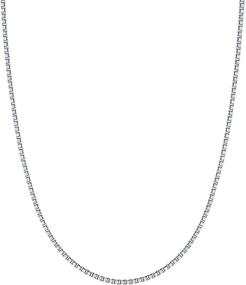 img 2 attached to Sterling Silver Classic Italian Necklace Boys' Jewelry : Necklaces