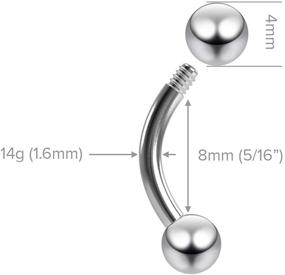 img 3 attached to Vertical Surgical Cartilage Earrings Piercing