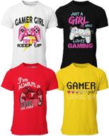 👚 vertical gaming t-shirt bundle for girls - brooklyn edition | short sleeve crew neck tees with chest print | sizes s-xl logo