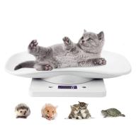 🐾 digital pet scale: versatile lcd electronic kitchen & pet scales for small animals - multipurpose food scale for dogs, cats, hamsters, tortoises, lizards (white) logo