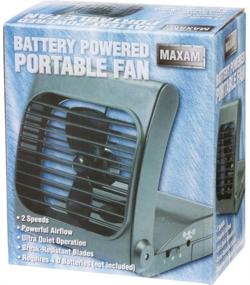 img 1 attached to 🔋 Maxam Battery-Powered Portable Fan for PC