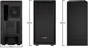 img 3 attached to 🖥️ Тишина усиленная! Pure Base 600 Black - BG021 Mid-Tower ATX с двумя предустановленными вентиляторами охлаждения