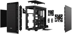 img 1 attached to 🖥️ Тишина усиленная! Pure Base 600 Black - BG021 Mid-Tower ATX с двумя предустановленными вентиляторами охлаждения