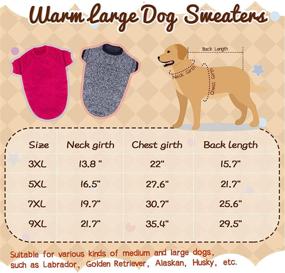 img 2 attached to 🐶 2 Pack Large Dog Sweaters for Winter - Rypet Classic Knitwear Sweater with Soft Thickening for Medium to Large Dogs, ensuring Warm and Cozy Dog Clothes