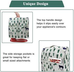 img 1 attached to STARTWO Stand Mixer Dust Cover with Pocket - Compatible with Kitchen Aid 🦌 Mixer, 6-8 Quart - Protects from Dust and Scratches - Deer Forest Design - W14xD11xH17in