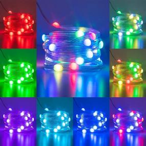 img 4 attached to 🎆 30LT Bright RGB LED Beads Twinkle Lights - Vanthylit Color Changing Fairy Lights, Battery Operated String Lights for Party Wedding Holiday Bedroom Decoration