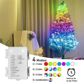 img 2 attached to 🎆 30LT Bright RGB LED Beads Twinkle Lights - Vanthylit Color Changing Fairy Lights, Battery Operated String Lights for Party Wedding Holiday Bedroom Decoration