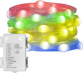 img 3 attached to 🎆 30LT Bright RGB LED Beads Twinkle Lights - Vanthylit Color Changing Fairy Lights, Battery Operated String Lights for Party Wedding Holiday Bedroom Decoration