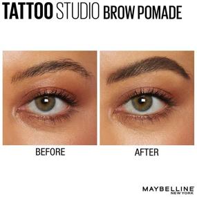 img 1 attached to 🏽 Maybelline New York Tattoostudio Brow Pomade in Deep Brown - Long-Lasting & Buildable Eyebrow Makeup - 0.106 Oz
