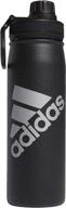 🧃 adidas 600ml (20oz) stainless steel water bottle – hot/cold insulated, double-walled, 18/8 metal logo