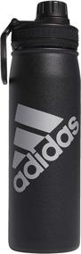 img 4 attached to 🧃 adidas 600ml (20oz) Stainless Steel Water Bottle – Hot/Cold Insulated, Double-Walled, 18/8 Metal