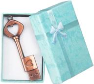 🔑 borlterclamp 64gb usb flash drive: adorable heart key shaped thumb drive, perfect gift with gift box logo