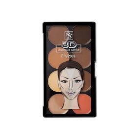 img 4 attached to 💄 Ruby Kisses 3D Contour Artist Cream Makeup Palette (Medium Dark) – Achieve Perfect Definition with RPCC02