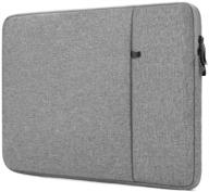 👝 proelife 12-inch laptop sleeve case cover canvas tablet protective bag in gray - compatible with microsoft surface pro 4/5/6/7 and macbook air/12-inch macbook (2017-2020) logo