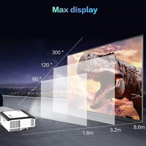 img 2 attached to BRILENS 6000LUX Full HD Video Projector - Native 1920X1080P, 300” Display, 4K Input 📽️ Supported - Home Theater Mini Projector Compatible with Stick, HDMI, USB, AV, TVBOX, PS5, Smartphone, Laptop