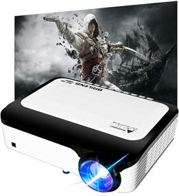 img 4 attached to BRILENS 6000LUX Full HD Video Projector - Native 1920X1080P, 300” Display, 4K Input 📽️ Supported - Home Theater Mini Projector Compatible with Stick, HDMI, USB, AV, TVBOX, PS5, Smartphone, Laptop