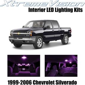 img 4 attached to XtremeVision интерьерный светодиодный светильник для Chevy Silverado 1999-2006 (18 штук) Розовый комплект интерьерных светодиодных ламп установочный инструмент.