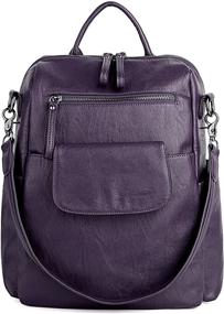 img 1 attached to 🎒 Stylish UTO Backpack Leather Rucksack: Fashionable Women's Handbags & Wallets