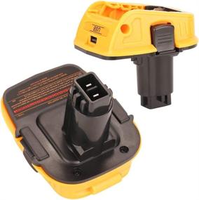 img 3 attached to 2Pack DCA1820 Battery Adapter for Dewalt 18V to 20V Converter: Compatible with DCB205 Lithium Ion Batteries - Convert Dewalt 18V Tools with NiCad & NiMh Battery Adapter Included