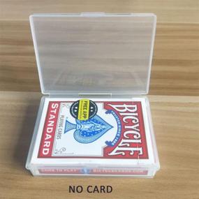 img 1 attached to 📦 6pcs Cwdew Plastic Empty Playing Card Deck Cases: Convenient Storage Solution, Snaps Closed, Internal Size 3.6" x 2.6" x 0.8" (NO CARDS)