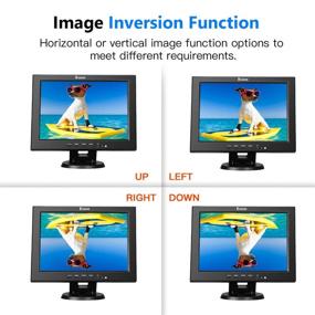 img 1 attached to Eyoyo 12 Inch HDMI Monitor | BNC VGA AV HDMI Input | 800x600 Portable 4:3 TFT LCD Mini HD Color Screen with Built-in Speaker