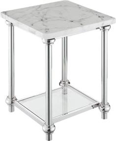 img 3 attached to Convenience Concepts Roman Marble Chrome