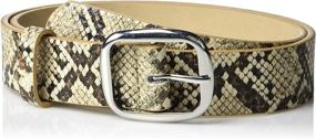 img 1 attached to 💃 Stylish Python Buckle Belts for Women by Drop Womens Toni: Accessorize with flair!