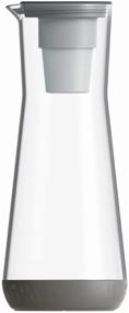 img 4 attached to 💧 Hydros 40oz Water Filter Slim Pitcher: Fast Flo Tech for 40 Second Quick Fill-Up, 5 Cup BPA-Free Capacity, Grey