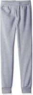 stay comfy in style with american hawk little fleece jogger boys' pants! logo