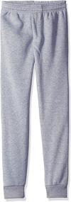 img 2 attached to Stay Comfy in Style with American Hawk Little Fleece Jogger Boys' Pants!