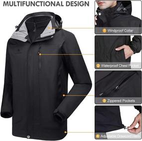 img 1 attached to CAMEL CROWN Windbreaker Breathable Waterproof Outdoor Recreation for Outdoor Clothing