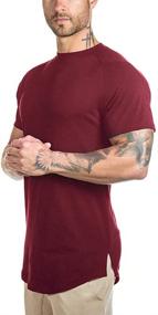 img 2 attached to Athlemon Longline Hipster Muscle T-Shirt for Enhanced Muscle Definition