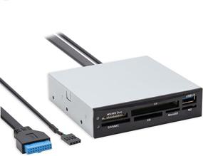 img 4 attached to 📚 Connectland SuperSpeed USB 3.0 6 Port Card Reader with USB 3.0 Bay and One Additional Port (CL-CRD20154)