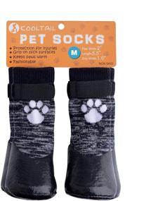 img 2 attached to KOOLTAIL Dog Socks with Anti-Slip Straps for Traction Control and Waterproof Paw Protection