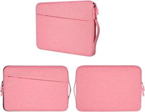 img 1 attached to 💼 Waterproof Laptop Briefcase for Women - Compatible with Dell Inspiron 13, MacBook Air/Pro, Surface Laptop, Acer R13 Chromebook - Stylish Pink Carrying Bag - 13 13.3 Inch