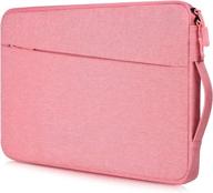 💼 waterproof laptop briefcase for women - compatible with dell inspiron 13, macbook air/pro, surface laptop, acer r13 chromebook - stylish pink carrying bag - 13 13.3 inch logo