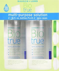 img 4 attached to Bausch & Lomb Biotrue Multi-Purpose Solution - 2/16 oz Bottles with Bonus Lens Cases